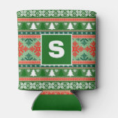 Lelijke trui monogram blikjeskoeler (Achterkant)