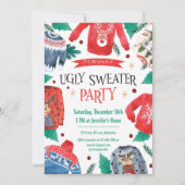 Lelijke trui Party Invitation Sjabloon Kaart (Voorkant)
