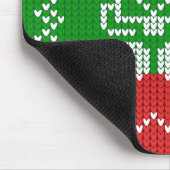 Lelijke trui patroon jingle bells Merry Xmas garen Muismat (Hoek)