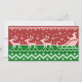 Lelijke trui Santa Claus slee en rendieren (Achterkant)