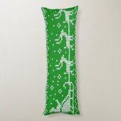 Lelijke trui Santa Claus slee en rendieren Lichaamskussen (Achterkant (Verticaal))