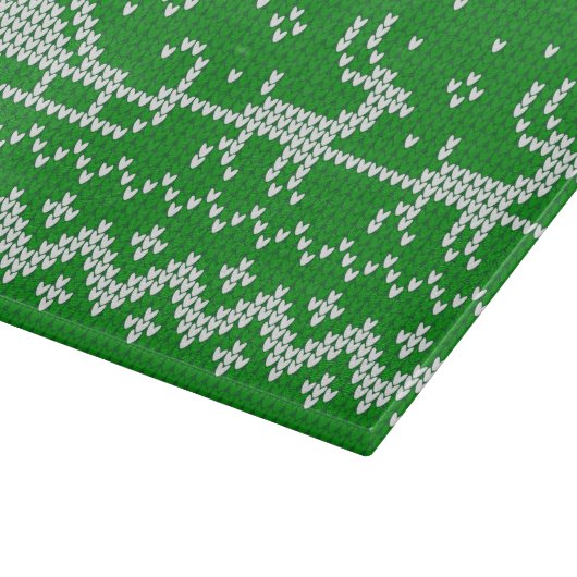 Lelijke trui Santa Claus slee en rendieren Snijplank (Hoek)