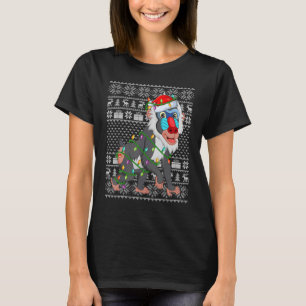 Lelijke trui stijl Kerstmis lichten Sinterklaas ba T-shirt