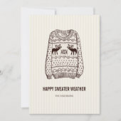 Lelijke trui weer kerst essentials kaart (Voorkant)