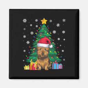 Lelijke Trui Xmas Tree Lights Cairn Terrier Dog Sa Magneet