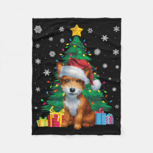 Lelijke Trui Xmas Tree Lights Speelgoed Fox Terrie Fleece Deken