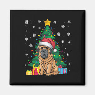 Lelijke Trui Xmas Tree Lights Tibetaanse Mastiff H Magneet