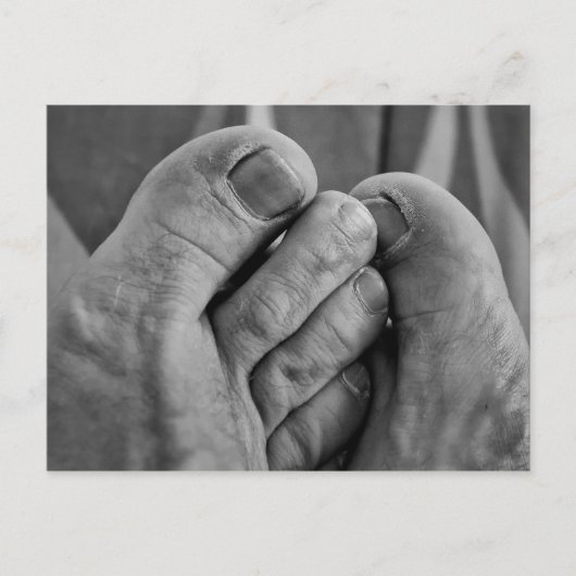 Lelijke Voeten Briefkaart (Voorkant)