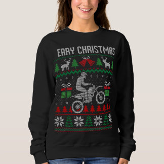 Lelijke vrolijke kerst Dirt Bike Racing Santa Xmas Trui