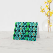 Leliza conçoit la carte vierge de note (Fleur jaune)