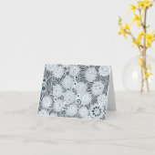 Leliza Designs carte de note blanche (Fleur jaune)