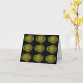 Leliza Designs carte de note blanche (Fleur jaune)