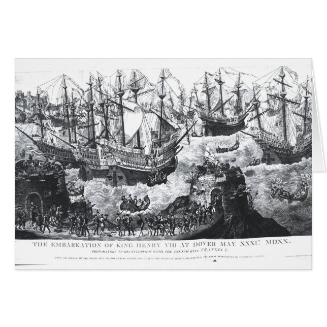 L'embarquement de Henry VIII à Douvres (Devant horizontal)