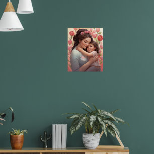 L'Embrace d'une mère - Poster mère & fille