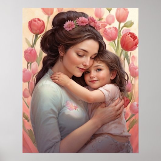 L'Embrace d'une mère - Poster mère & fille (Devant)