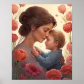 L'Embrace d'une mère - Poster Mère & Fils (Devant)