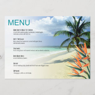 L'émeraude arrose l'aqua tropical du menu   de
