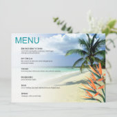 L'émeraude arrose l'aqua tropical du menu | de (Debout devant)