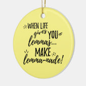 Lemma (limonade) mathematica Linguistics Humor Keramisch Ornament (Links)