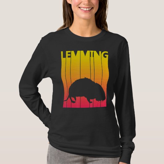 Lemming Animal Retro Costume T-shirt (Voorkant)