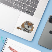 Lemming Lemming Lemming Custom-Cut Vinyl Sticker (Ordinateur portable avec iPhone)