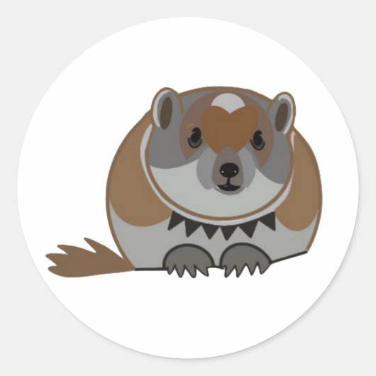 Lemming Lemming Lemming Lemming Ronde Sticker (Voorkant)