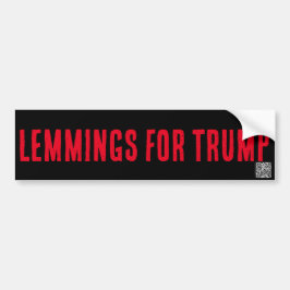 LEMMINGS VOOR TRUMP, bumper sticker