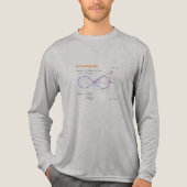 Lemniscate Elegance Tri-Blend Shirt (Voorkant volledig)