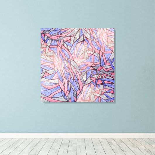 Lemohaco abstract art canvas  afdruk (Insitu (Houten vloer))