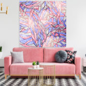 Lemohaco abstracte kunst canvas  afdruk (Insitu (Woonkamer))