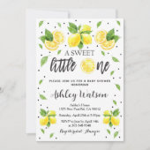 Lemon A Sweet Little One Invitation Citrus Theme (Devant)