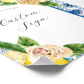 Lemon aangepast tekstbord poster (Hoek)