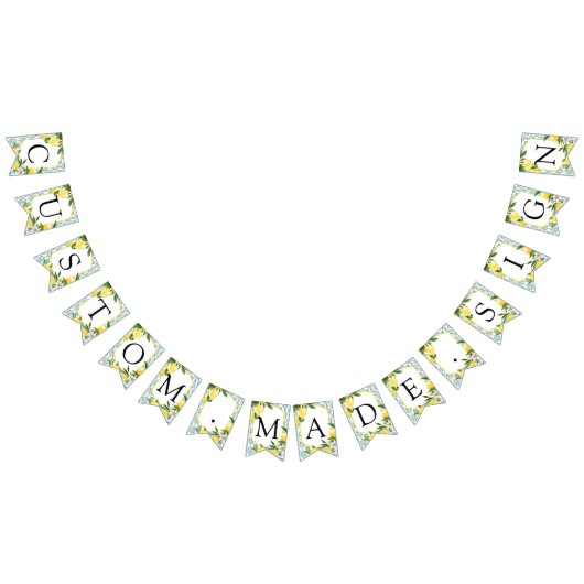  Lemon aangepaste tekstballingvlag Vlaggetjes (Alle)