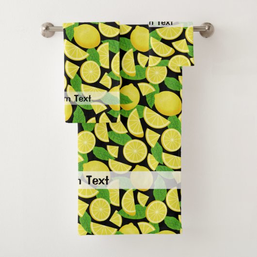 Lemon-achtergrond Bad Handdoek (Insitu)