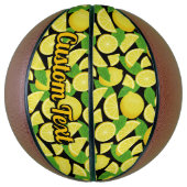 Lemon-achtergrond Basketbal (Verticaal)