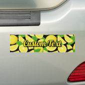 Lemon-achtergrond Bumpersticker (Op auto)