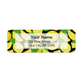 Lemon-achtergrond Etiket (Voorkant)