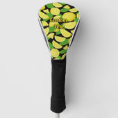 Lemon-achtergrond Golfheadcover (Voorkant)