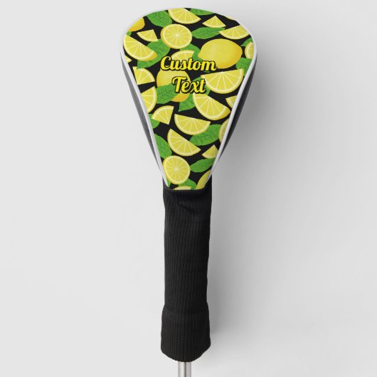 Lemon-achtergrond Golfheadcover (Voorkant)