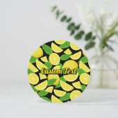 Lemon-achtergrond Kaart (Staand voorkant)