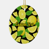 Lemon-achtergrond Keramisch Ornament (Rechts)