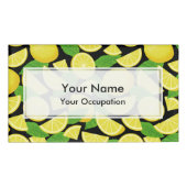 Lemon-achtergrond Naambadge (Voorkant)