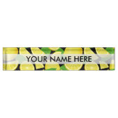 Lemon-achtergrond Naambordje (Voorkant)