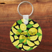 Lemon-achtergrond Sleutelhanger (Achterkant)