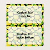 Lemon-achtergrond Visitekaartjes (Binnenkant ongevouwen)