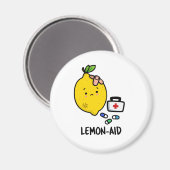Lemon-aid Funny First Aid Lemon Pun Magneet (Voorkant / Achterkant)