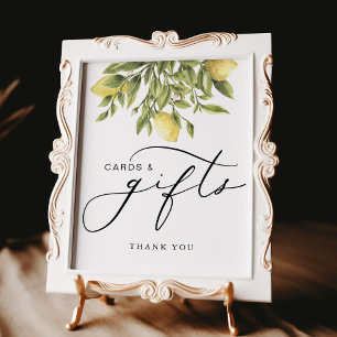 Lemon Amalfi Kalligrafie Kaarten & Cadeau Trouwbor Poster