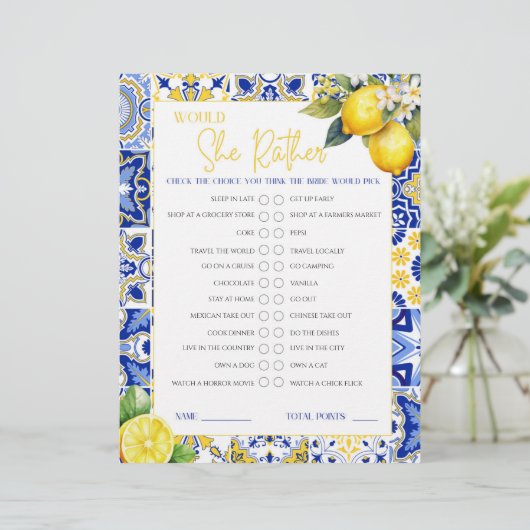 Lemon Amalfi wil dat ze liever Vrijgezellenfeest s (Staand voorkant)