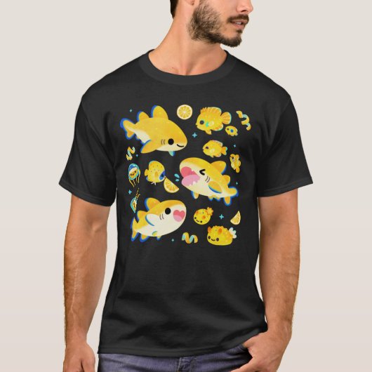Lemon  and friends blue t-shirt (Voorkant)