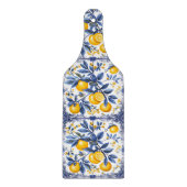 Lemon Azulejo met blauwe elementen Snijplank (Voorkant)